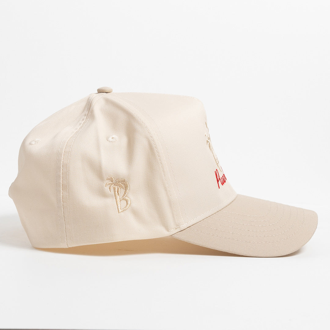 Puerto Rico Palms - Cream - Ball Cap