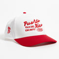 Puerto Rico Isla Del Encanto - White/Red - Ball Cap