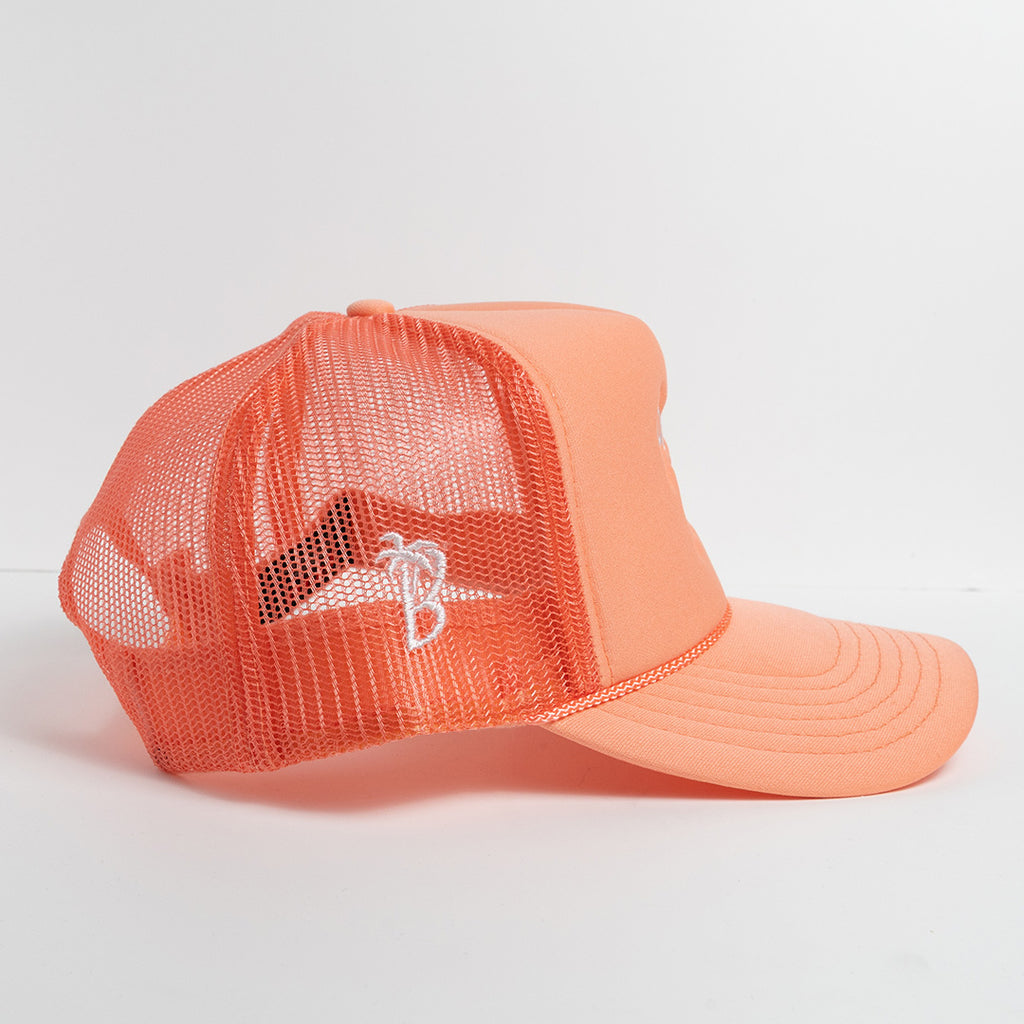 Puerto Rico Script - Coral - Foam Cap