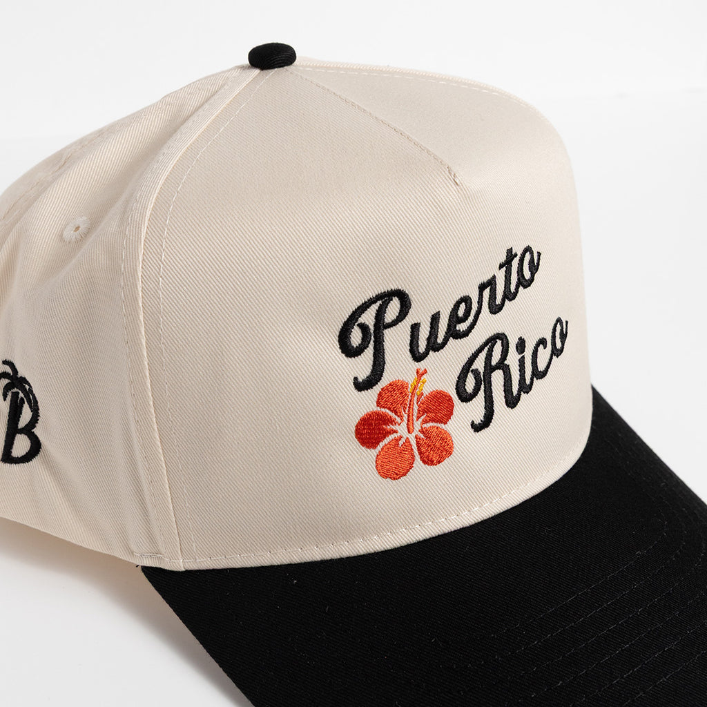 Puerto Rico Flor De Maga - Natural/Black - Ball Cap