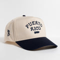 Puerto Rico Island - Natural/Navy - Ball Cap
